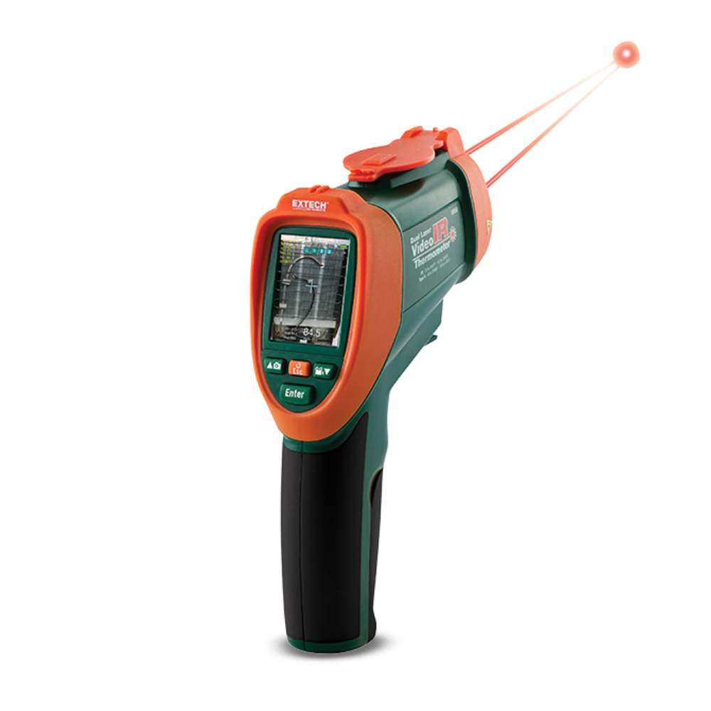 EXTECH EX-VIR50 เครื่องวัดอุณหภูมิอินฟราเรด Dual Laser IR Video Thermometer